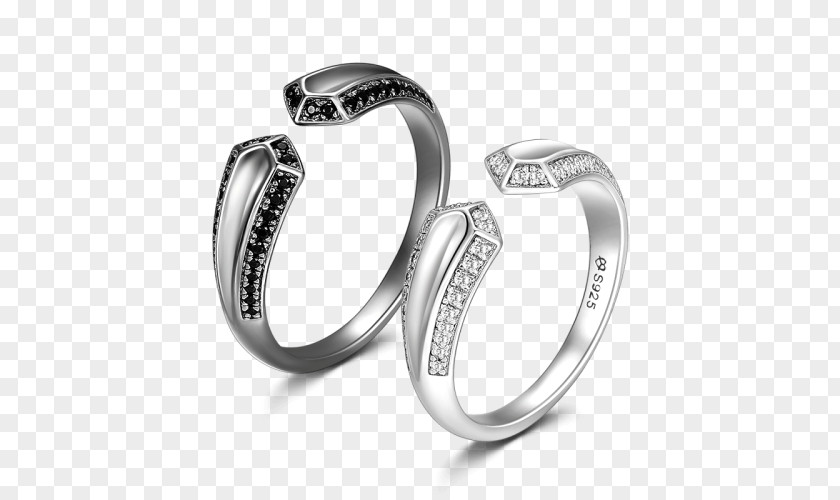 Couple Rings Wedding Ring Jewellery Silver Bracelet PNG