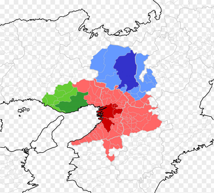 Map Osaka Metropolitan Area Kobe Greater Kyoto PNG