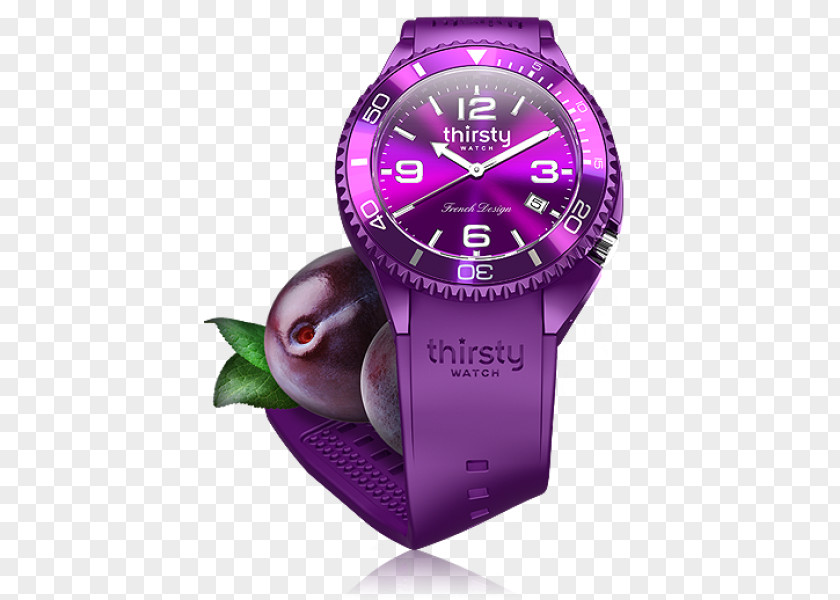 Plum Juice Watch Organic Food Clock Fruit PNG