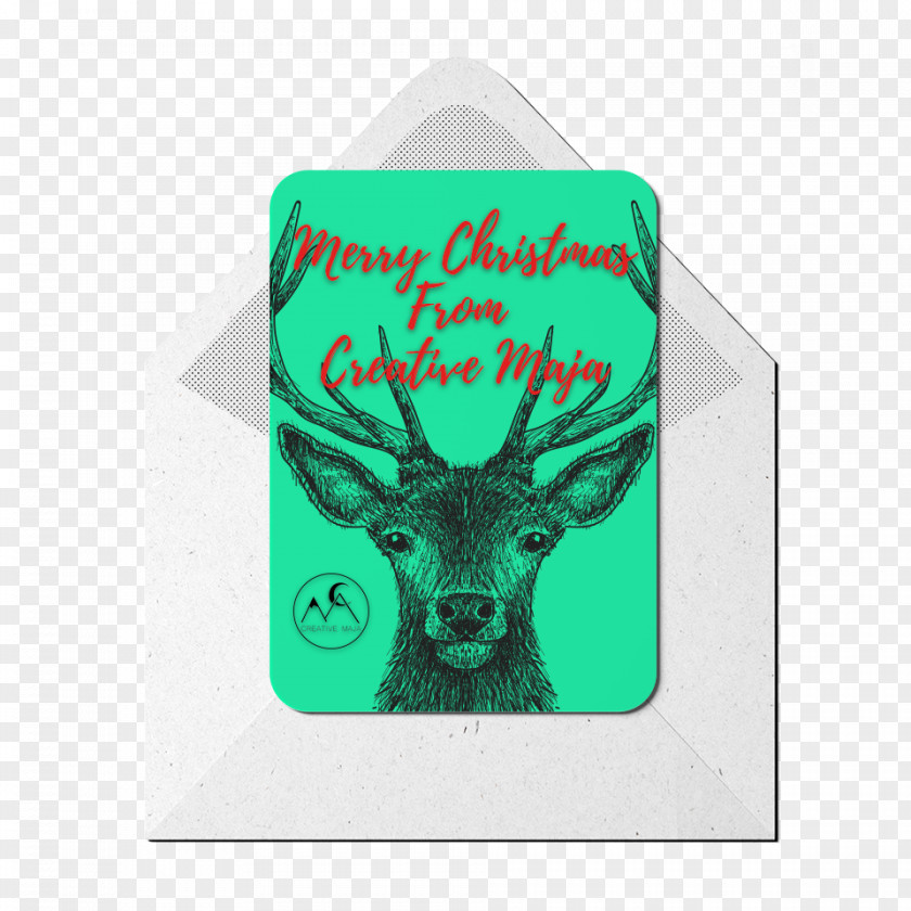 Reindeer Christmas Card Day Creative Maja Tree PNG