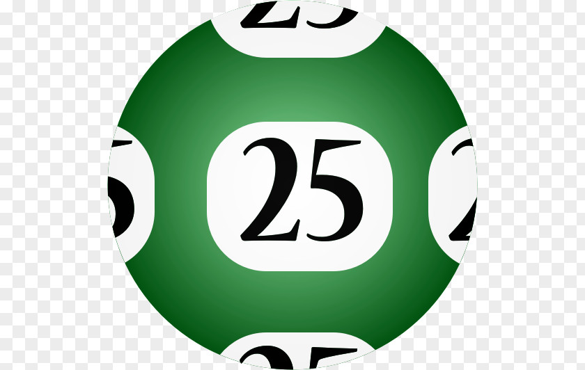 25 Lottery Ball Gambling Game Clip Art PNG