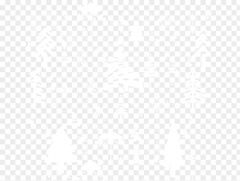 Christmas Tree Angle Point Black And White Pattern PNG