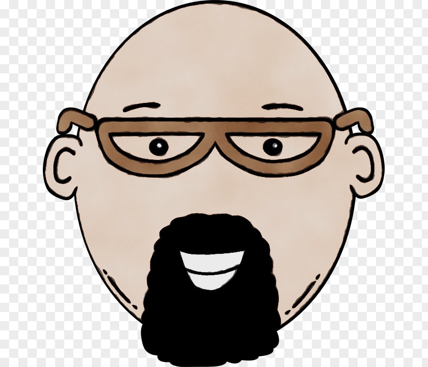 Eyewear Smile Cartoon Man Face Drawing Transparency PNG