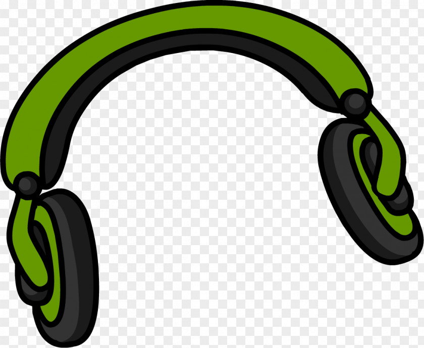 Green Headphones Clip Art Club Penguin Hat Clothing Wiki PNG