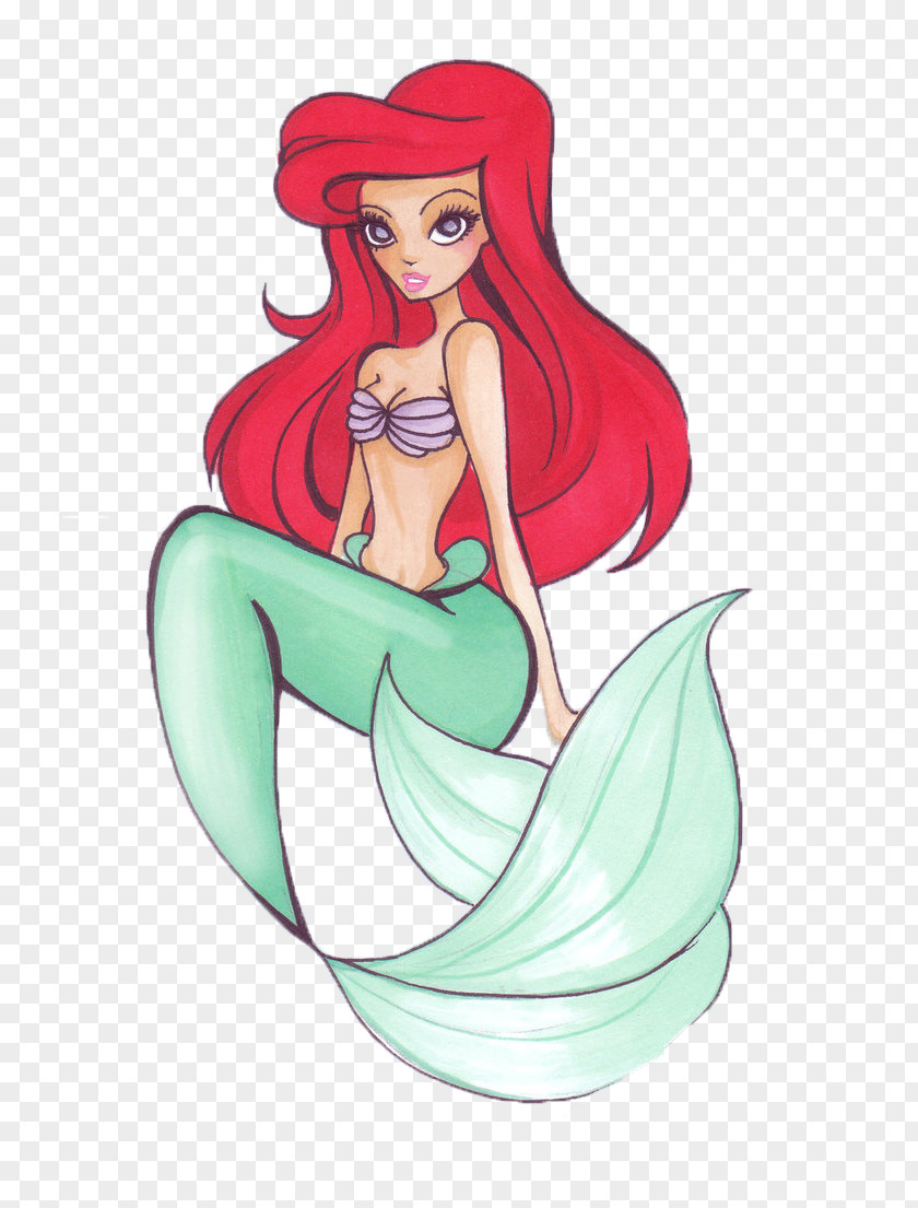 Mermaid Princess Ariel Rapunzel DeviantArt Drawing PNG