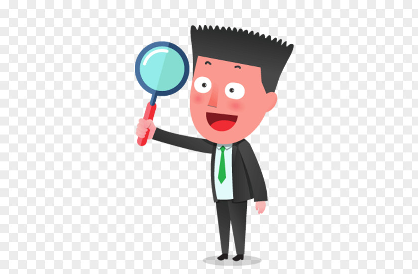 Professionals Holding A Magnifying Glass Icon PNG
