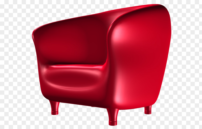 Red Sofa Chair Couch Fauteuil Furniture PNG