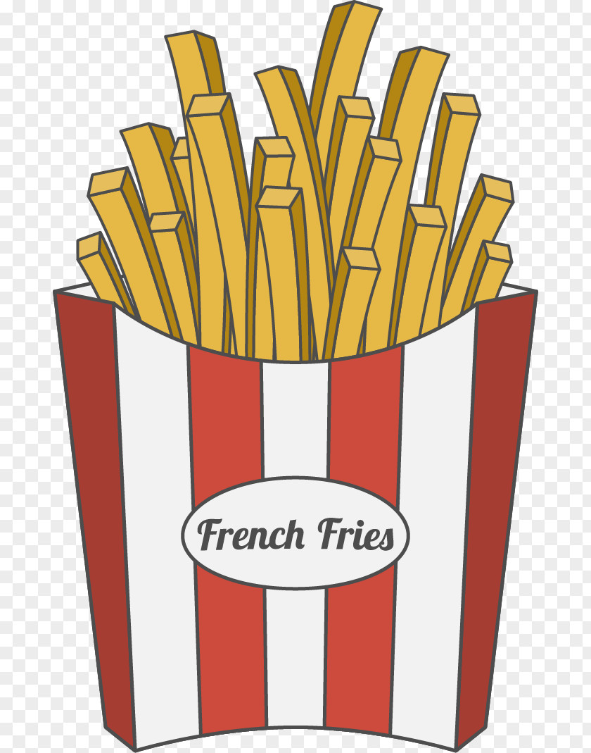 Vector Fries French Fast Food Cuisine Royalty-free PNG