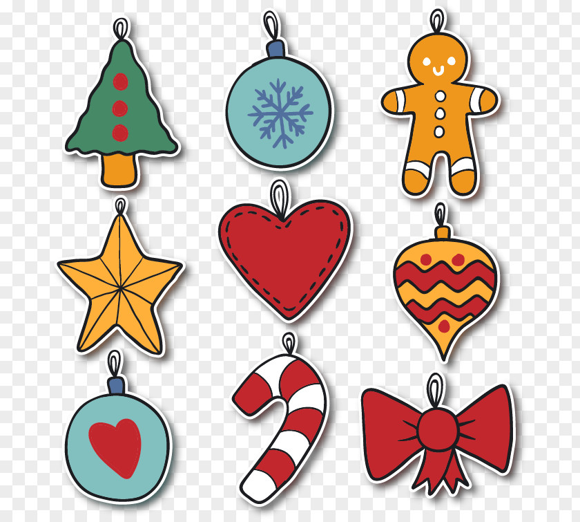 9 Christmas Stickers Paper Sticker Clip Art PNG