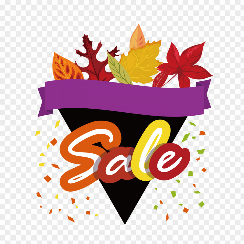 Black Triangle Sales Promotion Banner PNG