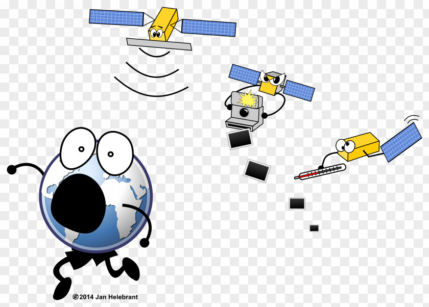 Cartoon Satellite GPS Blocks Clip Art PNG
