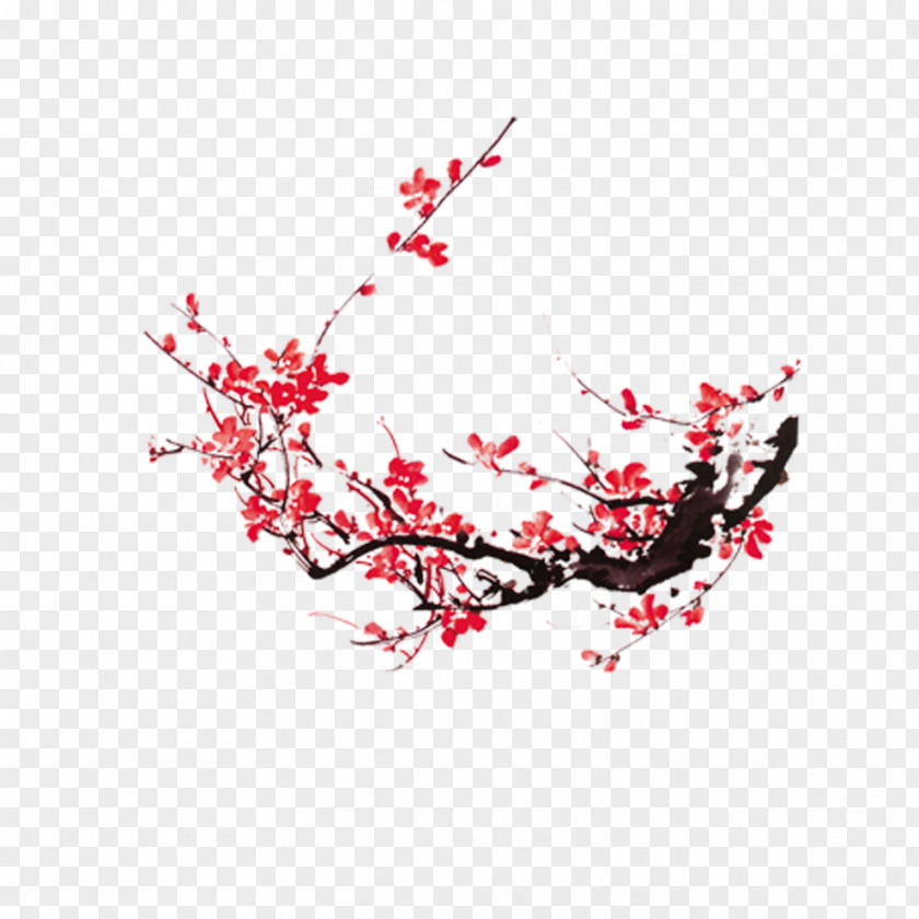 Plum Flower Creative China Blossom Template PNG