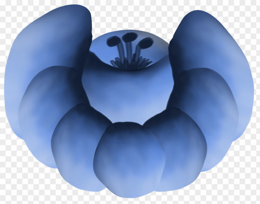 Blue Flower Gzhel Drawing Clip Art PNG
