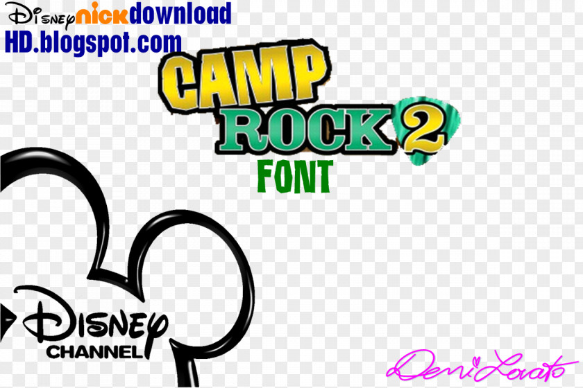 Camp Rock Logo Download Disney Channel Cartoon Font PNG