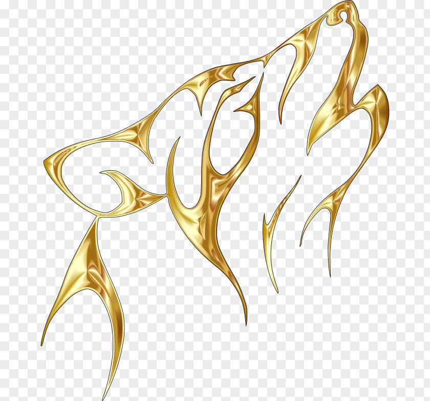 Gold Background Dog Tattoo Clip Art Drawing Pattern PNG