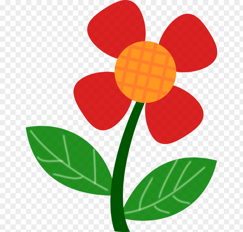 Red Flower Clip Art PNG