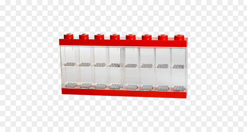 Black Building Kit LEGO Minifigure Display Case 8Lego Town Displays 16 Collector's For Pieces PNG