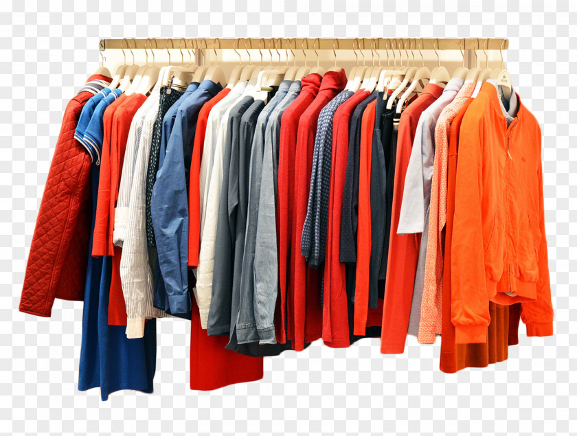 Clothes In The Closet Clothing Used Good Retail Shopping Sales PNG