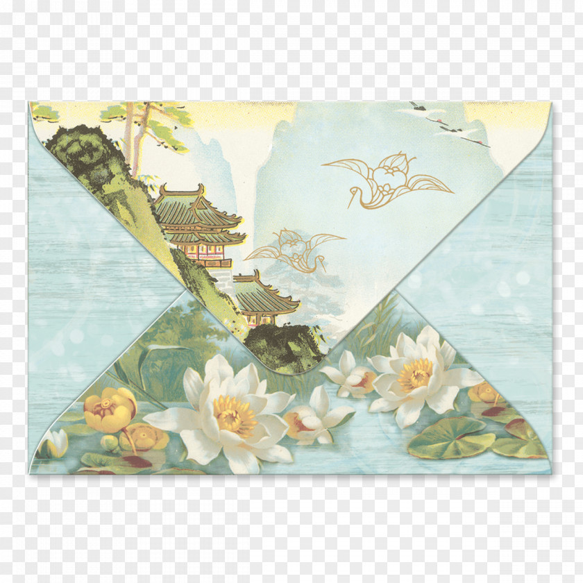 Design Paper Floral Place Mats Picture Frames PNG