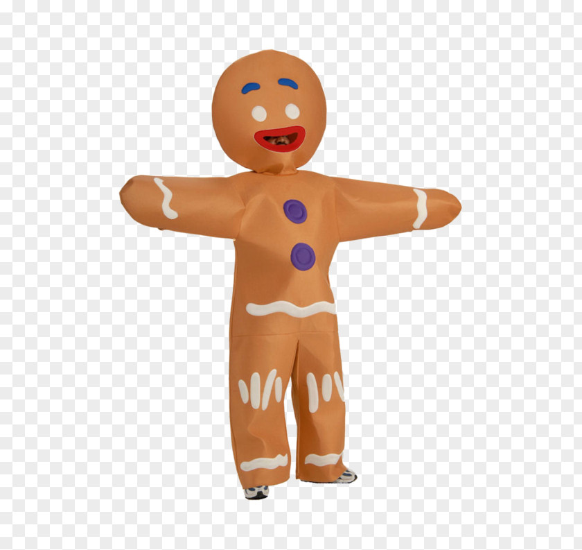Ginger The Gingerbread Man Frosting & Icing Costume PNG
