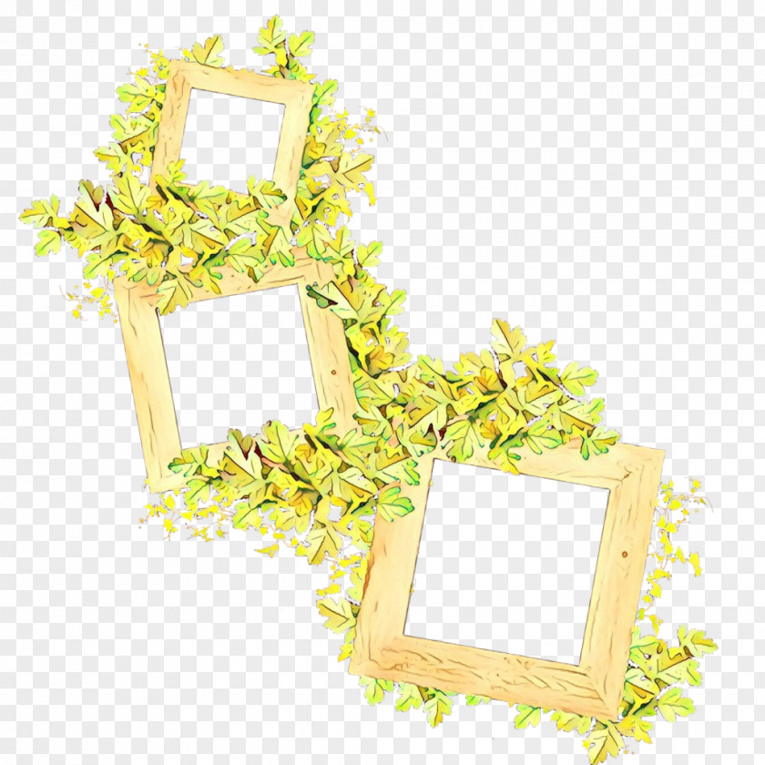 Picture Frame Meter Floral Design PNG