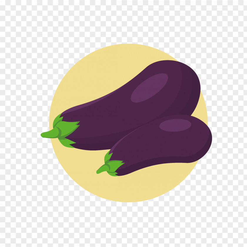 Two Purple Eggplant Fruit Vegetable Clip Art PNG