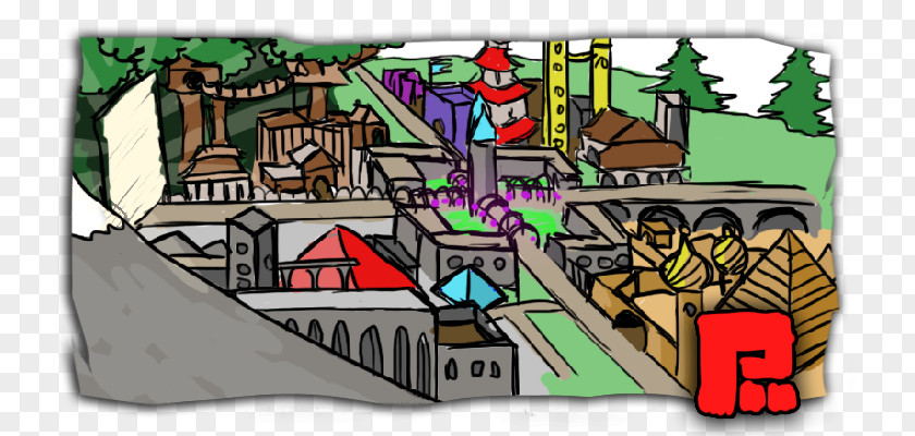 Community Gate City Pixelgate Networks House Cartoon PNG