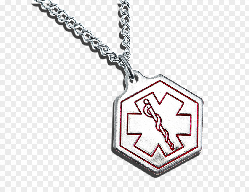 Pandora Charm Medical Alert Sign Locket Identification Tags & Jewellery Engraving Necklace Medicine PNG