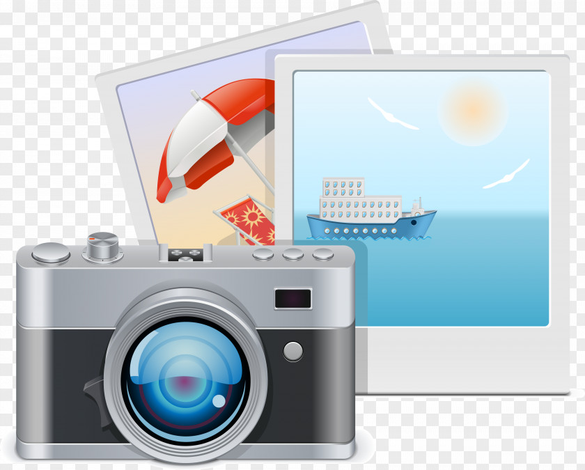 Travel Photo Camera Stereo Vector Photography PNG