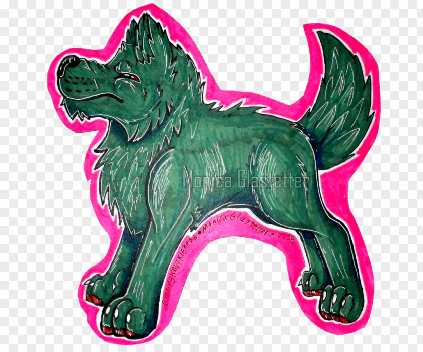 Dog Breed Green Character PNG