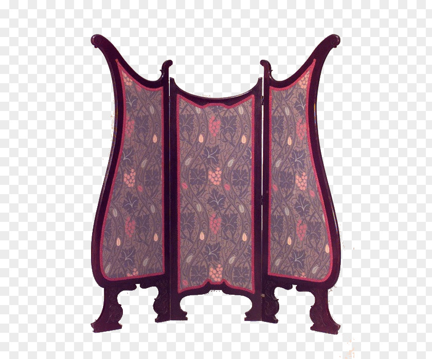 Folding Screen Furniture Room Dividers Art Nouveau PNG