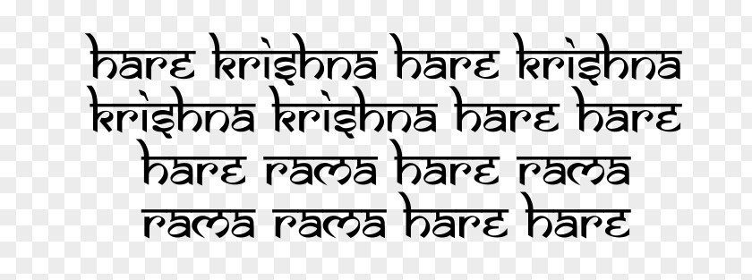 Krishna Hare Yantra Mantra Clip Art PNG