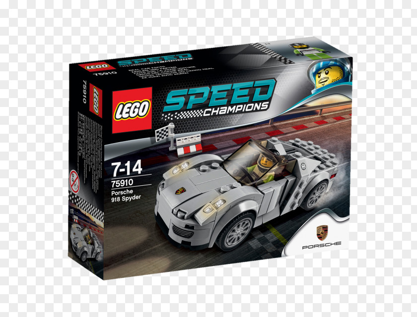Porsche LEGO 75910 Speed Champions 918 Spyder Car Lego PNG