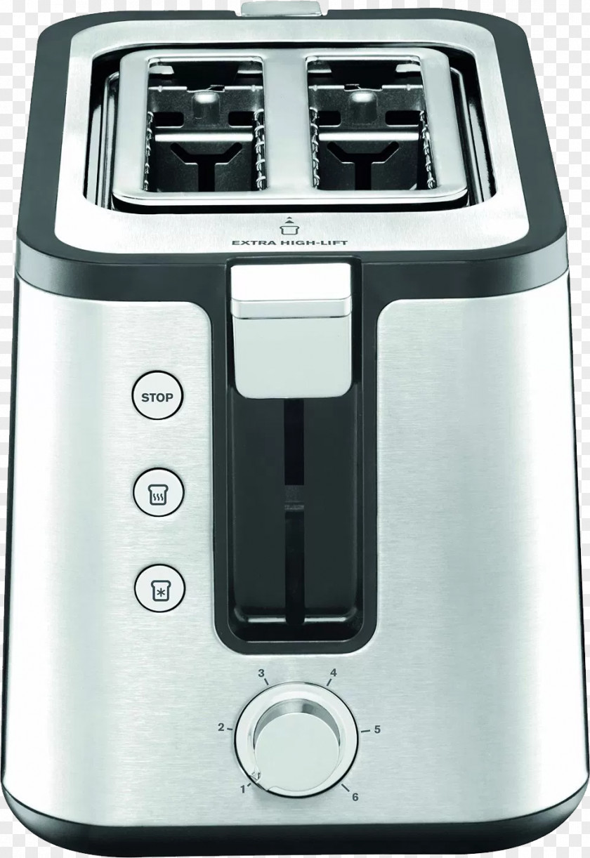 Toast Toaster With Built-in Home Baking Attachment Krups ProAroma KH1518 2-slice PNG