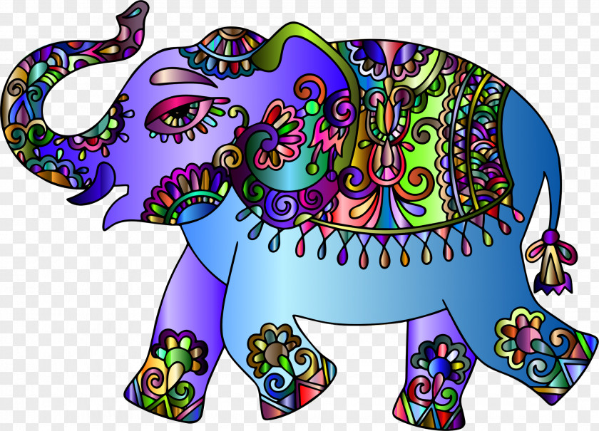 Design Indian Elephant Visual Arts Clip Art PNG