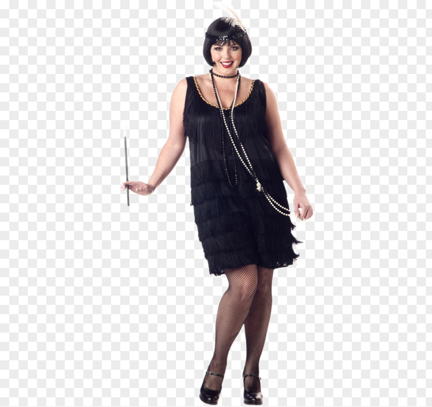 Dress 1920s Flapper Plus-size Clothing Halloween Costume PNG