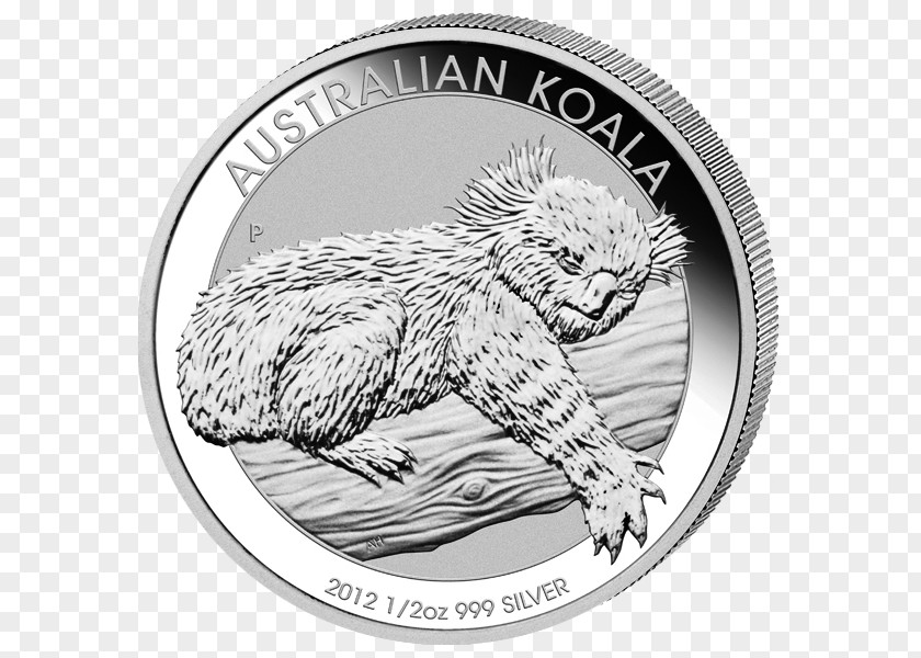 Koala Perth Mint Platinum Bullion Coin Silver PNG