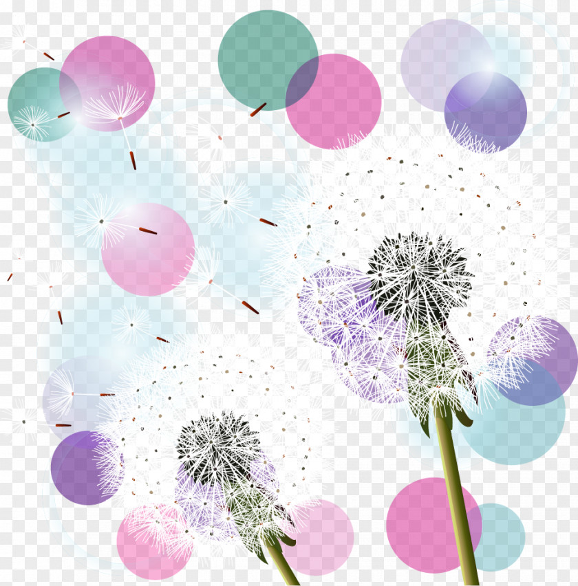 Vector Hand-painted Dandelion Common Download PNG