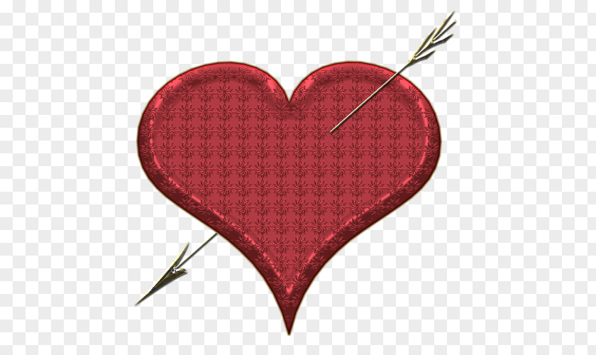 Coeur Insignia Heart M-095 RED.M PNG