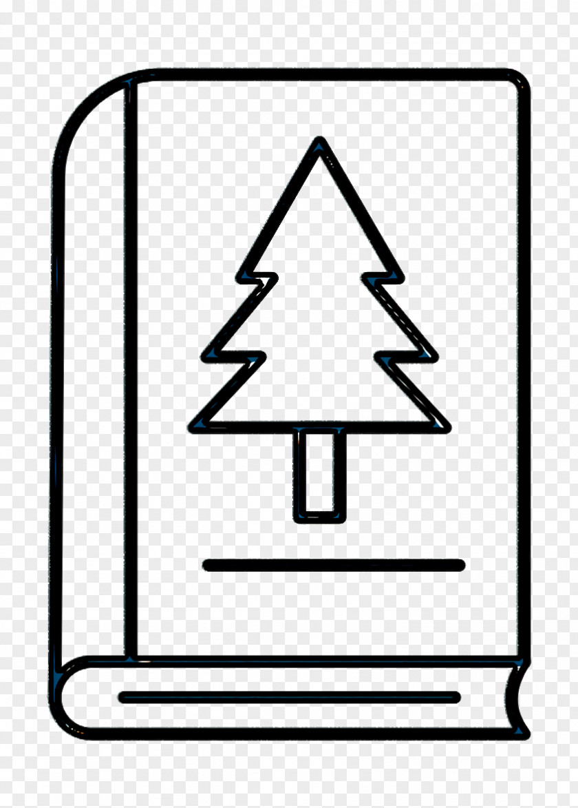 Coloring Book Parallel Christmas Tree Line Drawing PNG