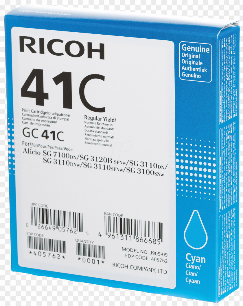 Printer Ink Cartridge Ricoh Toner PNG