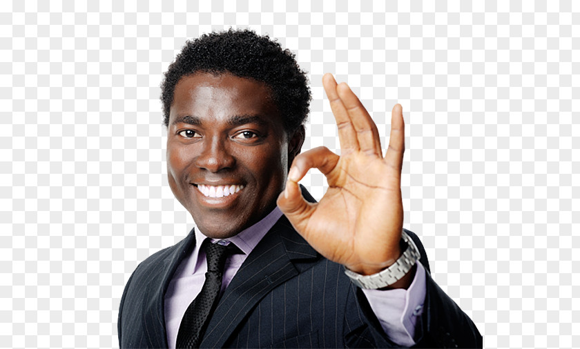 Afro OK Businessperson Sign Language Gesture Stock Photography PNG