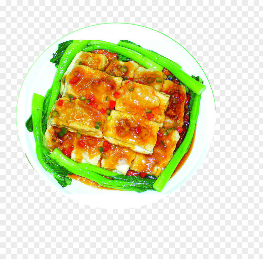Cabbage, Fried Tofu Jeon Mapo Doufu Vegetarian Cuisine Recipe PNG