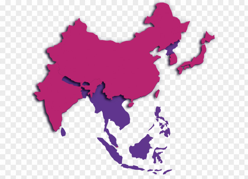 Map East Asia World Blank PNG