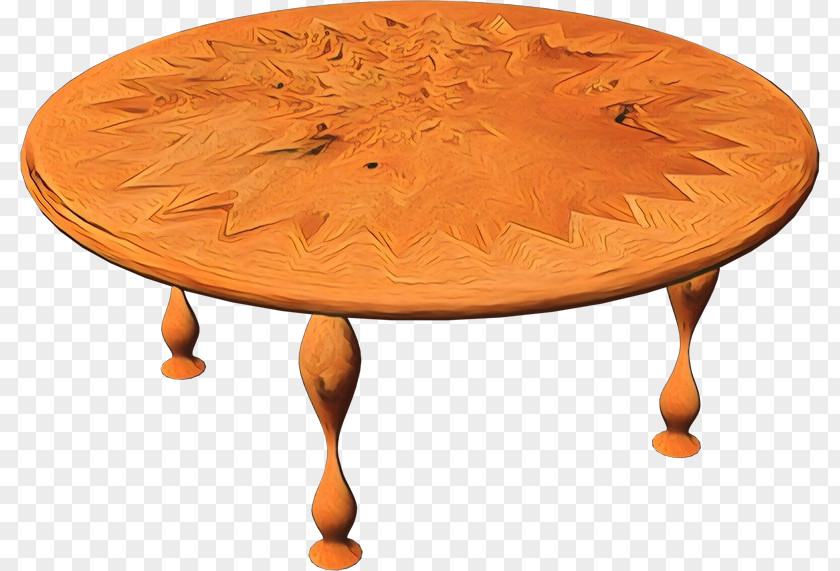 Oval End Table Wood PNG