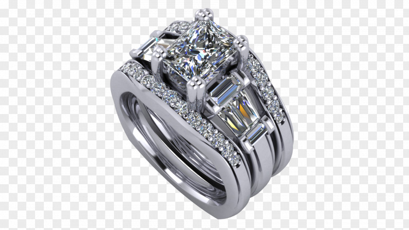 Wedding Ring Silver Product Design PNG