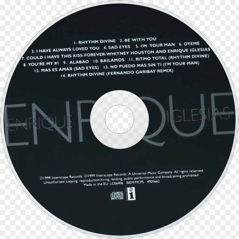 Enrique Iglesias Escape Album Compact Disc Vivir PNG