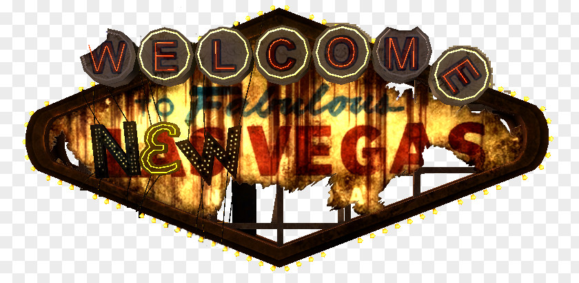 Fallout: New Vegas Fallout 2 Welcome To Fabulous Las Sign Mod Downloadable Content PNG