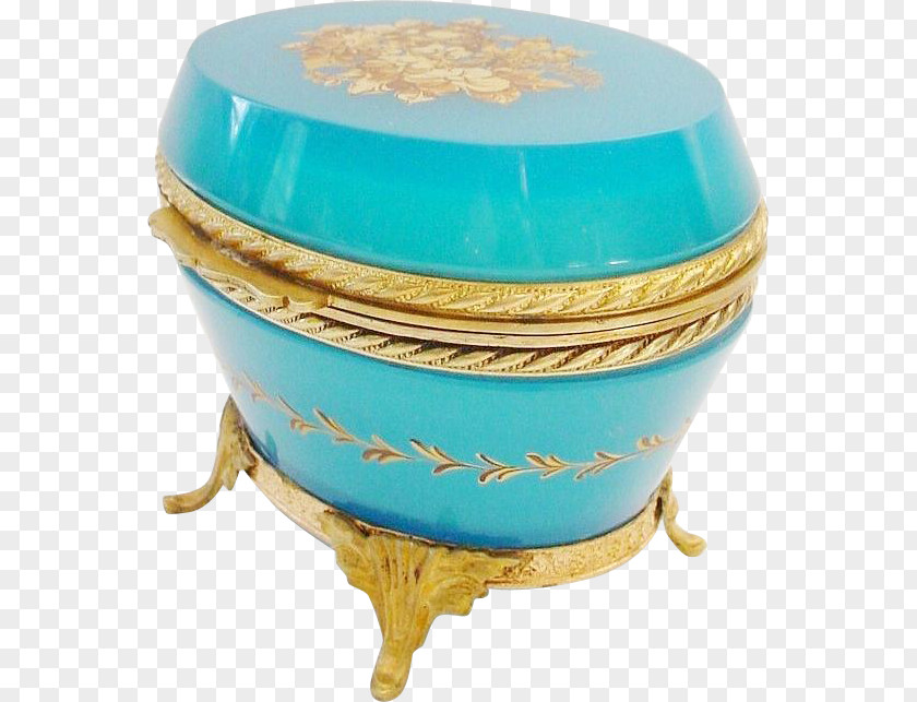 French Fashion Bloggers Porcelain Antique Turquoise Sotheby's Casket PNG