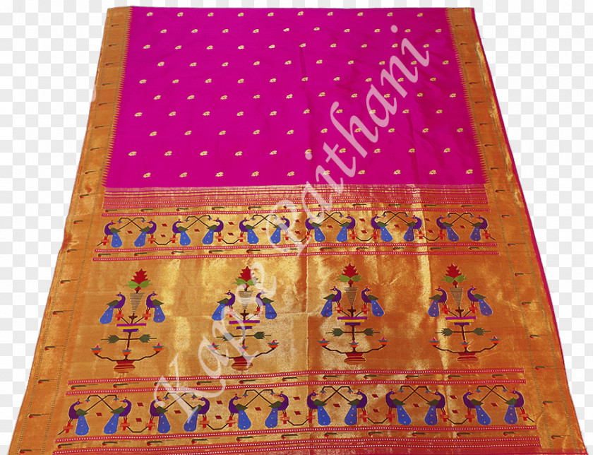 Kapse Paithani Sari Brocade PNG